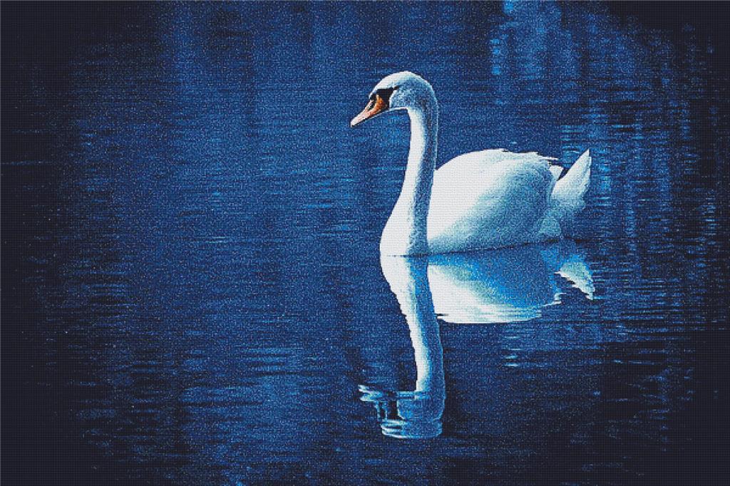 Reflection Of The Swan - X Squared Cross Stitch