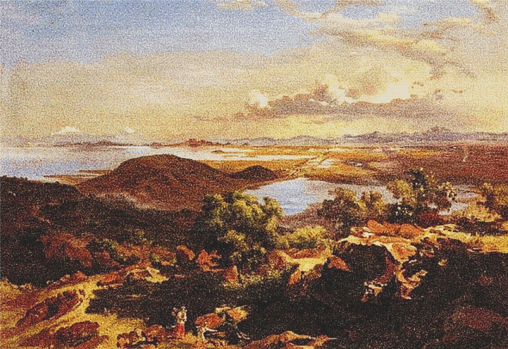 Valle de México Desde El Cerro de Santa Isabel - X Squared Cross Stitch