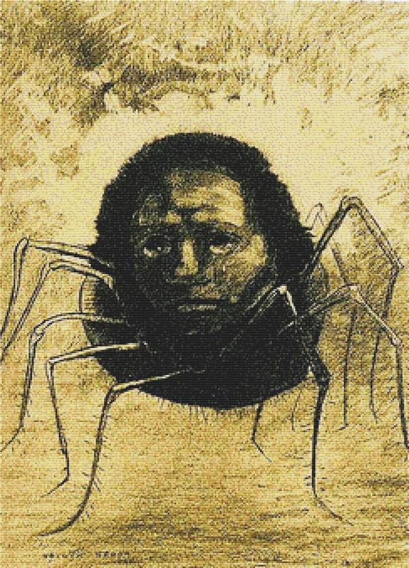 The Crying Spider - X Squared Cross Stitch