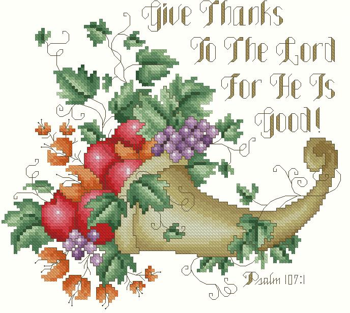 Give Thanks To The Lord - Kitty & Me Designs