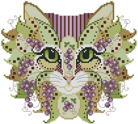 Colorful Cats: Grapevine - Kitty & Me Designs