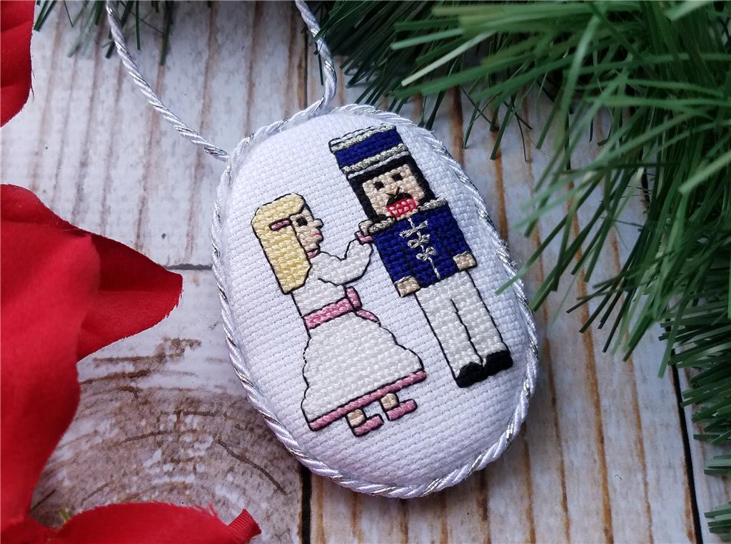 Nutcracker And Clara Ornament - Keb Studio Creations