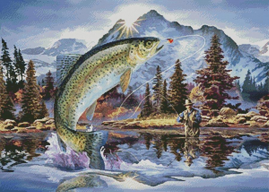 Rainbow Trout - Artecy Cross Stitch