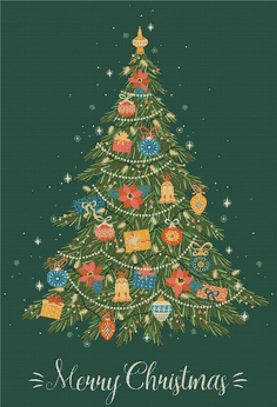 Merry Christmas XX - X Squared Cross Stitch