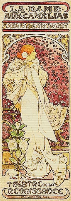 The Lady Of The Camellias - X Squared Cross Stitch