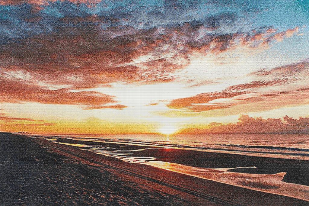 Sunrise Over Surfside Beach - X Squared Cross Stitch