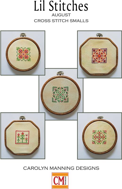 Lil Stitches: August Cross Stitch Smalls - CM Designs