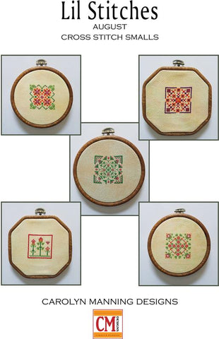 Lil Stitches: August Cross Stitch Smalls - CM Designs