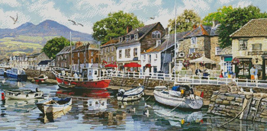 Harbour Painting - Artecy Cross Stitch