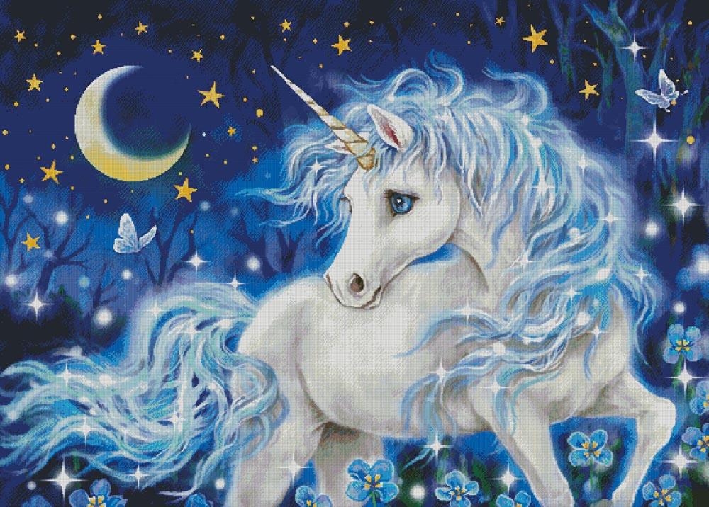 Blue Fantasy (Large) - Artecy Cross Stitch