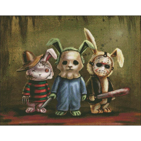 Small Horror Bunnies - Charting Creations