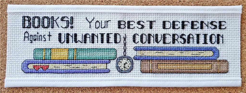 Books Are Best Defense - Rogue Stitchery