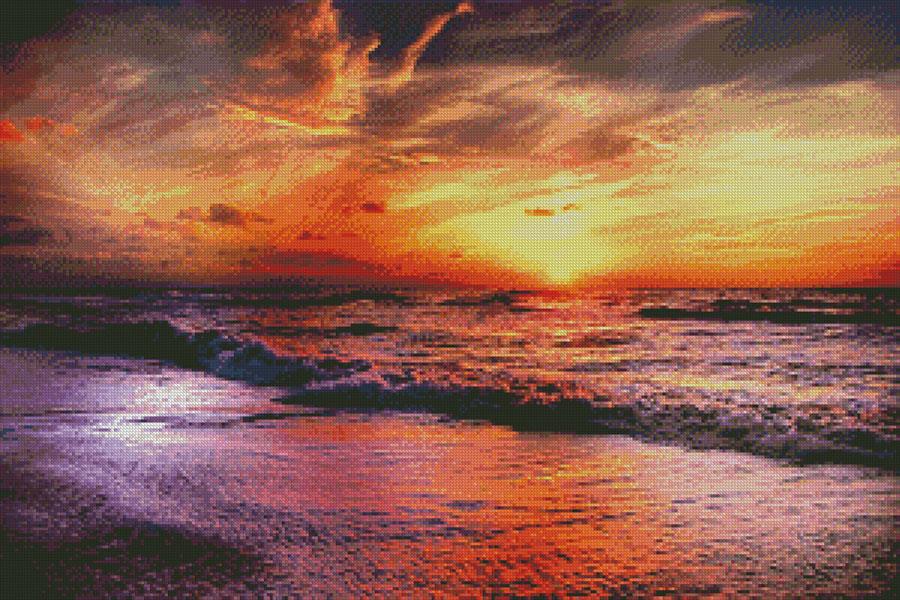 Colourful Sunset 2  - Artecy Cross Stitch