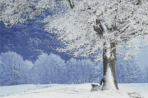 Snowy Landscape - X Squared Cross Stitch