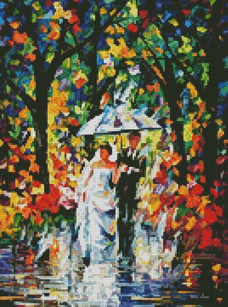 Mini Wedding Under The Rain - Artecy Cross Stitch