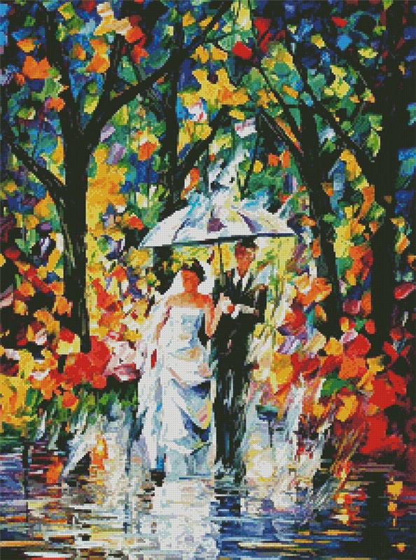 Wedding Under The Rain - Artecy Cross Stitch