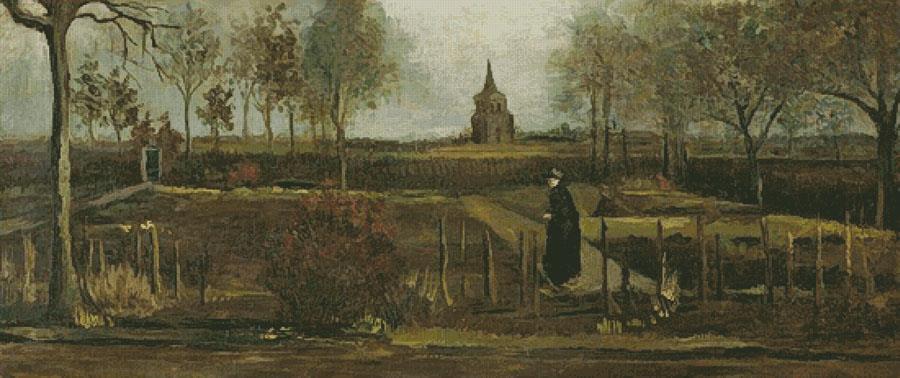 The Parsonage Garden At Nuenen (Large) - Artecy Cross Stitch