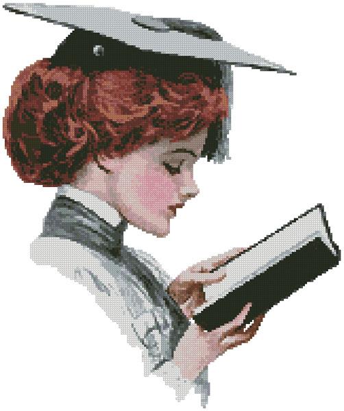 Graduation Red - Artecy Cross Stitch