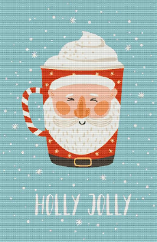 Holly Jolly II - X Squared Cross Stitch