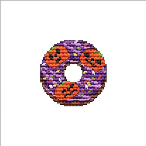 Halloween: Small Donuts Shape - Cross Stitch Wonders