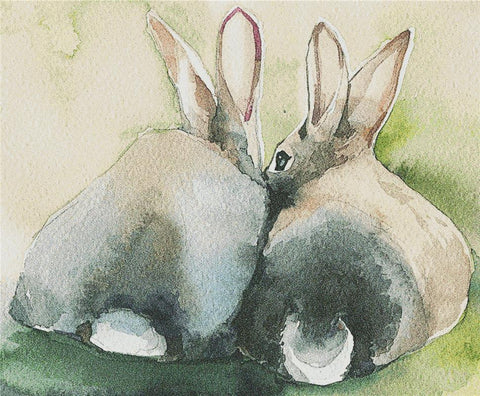 Pair Of Rabbits - X Squared Cross Stitch