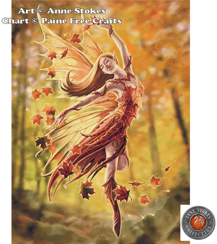 Autumn Fairy By Anne Stokes - Paine Free Crafts