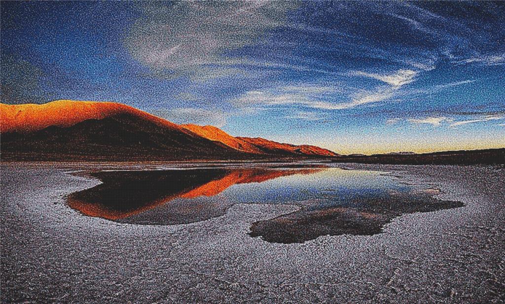 Salt Lake In The Andes - X Squared Cross Stitch