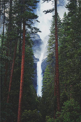 Yosemite Falls - X Squared Cross Stitch