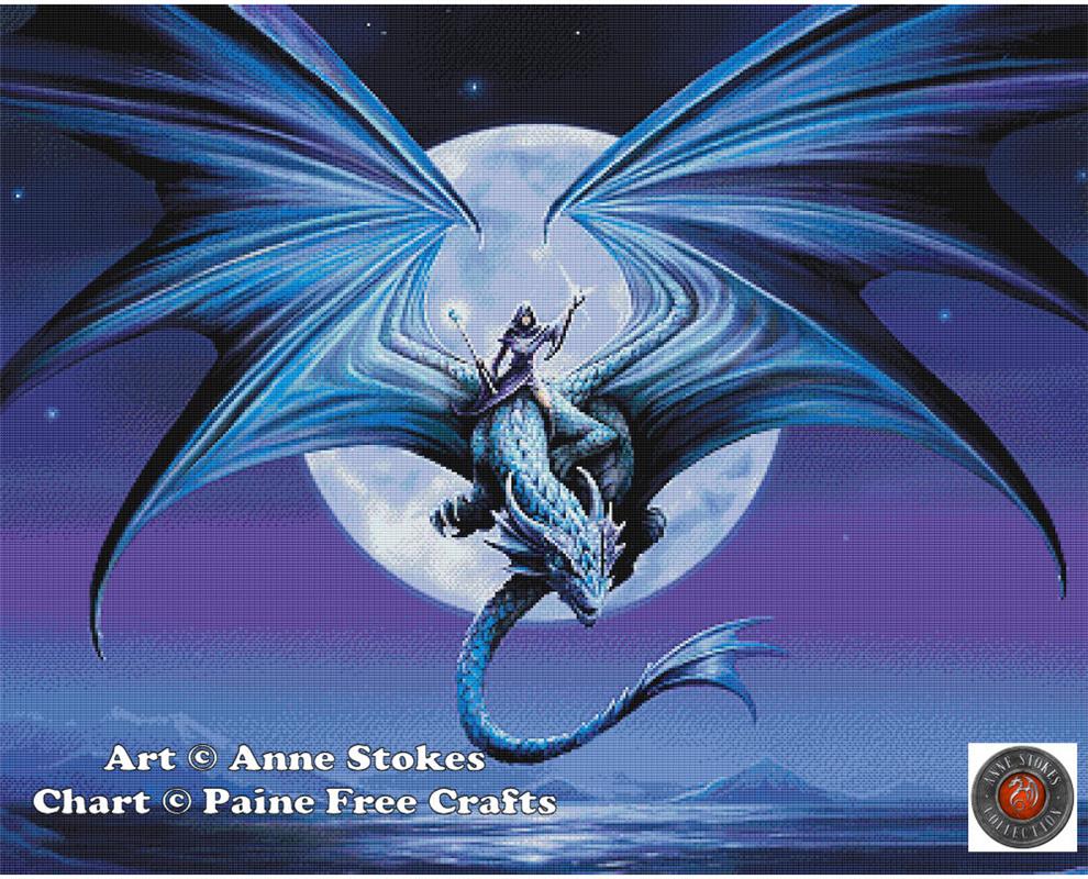 Moonstone By Anne Stokes - Paine Free Crafts