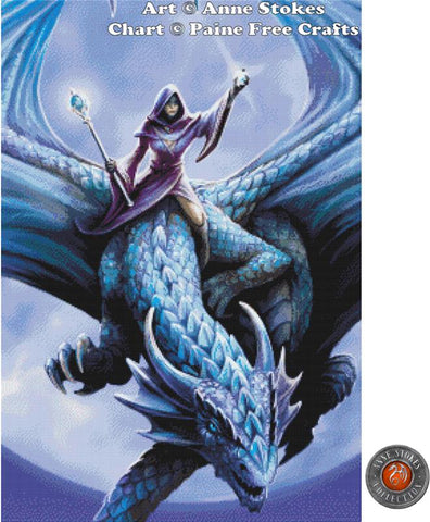 Moonstone (Close-up) By Anne Stokes - Paine Free Crafts