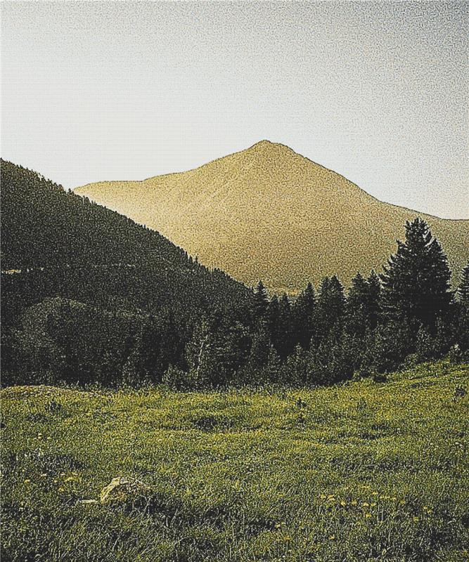Meadow In The Mountains - X Squared Cross Stitch