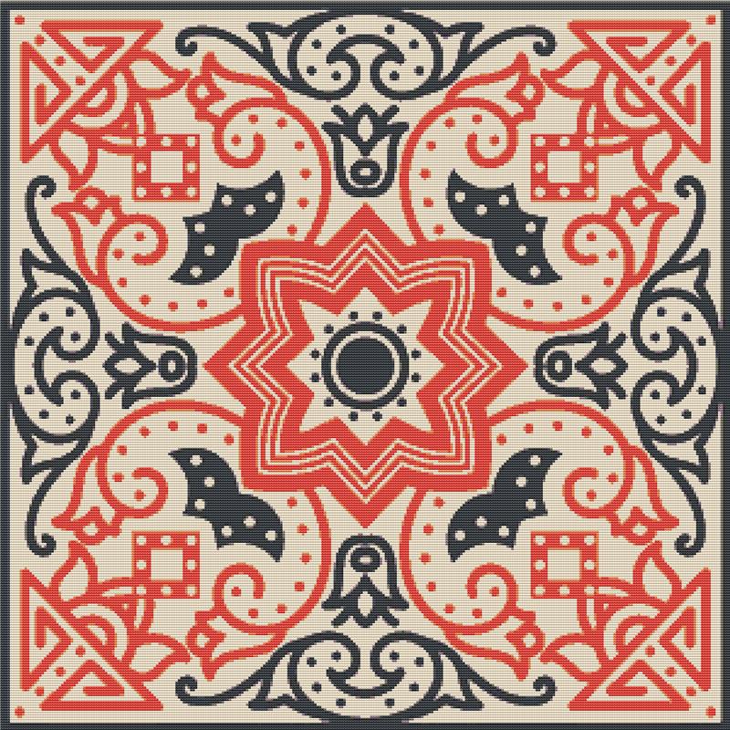 Talavera Tile - X Squared Cross Stitch