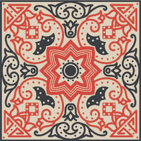 Talavera Tile - X Squared Cross Stitch