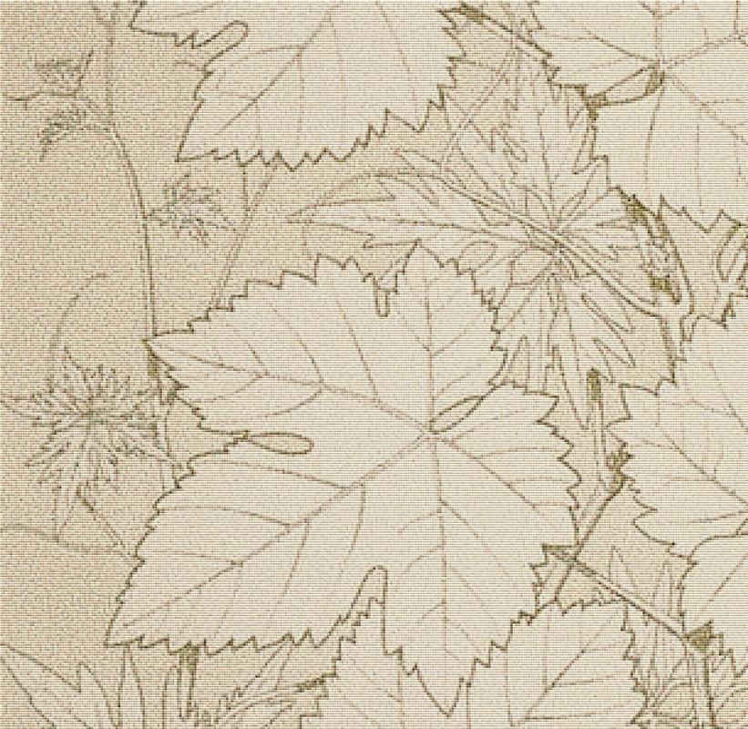 Leaves And Flowers From Nature Ornament No. 2 - X Squared Cross Stitch