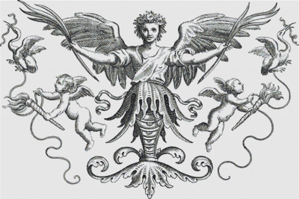 Vintage Angel Decoration - X Squared Cross Stitch