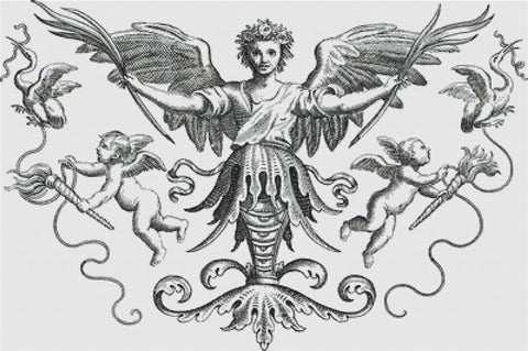 Vintage Angel Decoration - X Squared Cross Stitch