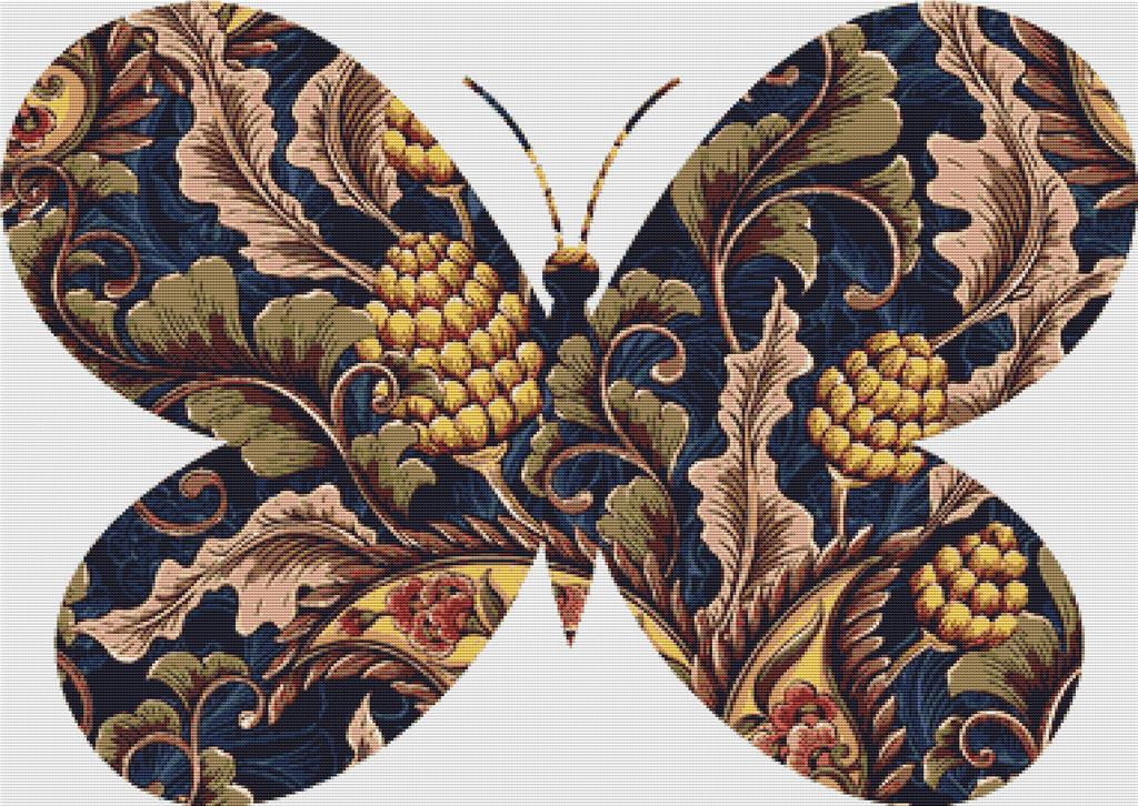 Victorian Butterfly - X Squared Cross Stitch
