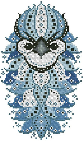 Colorful Birds: Blue Jay - Kitty & Me Designs