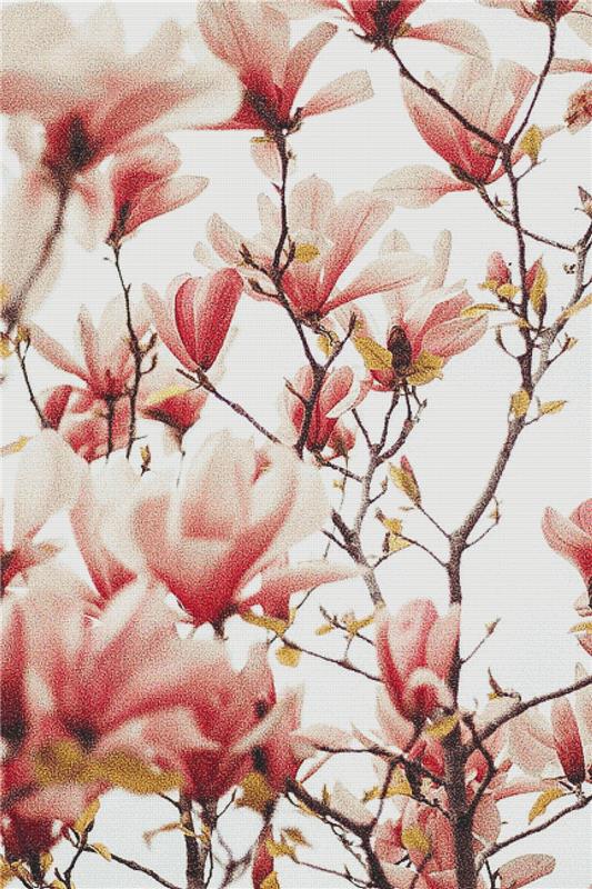 Spring Cherry Blossoms - X Squared Cross Stitch