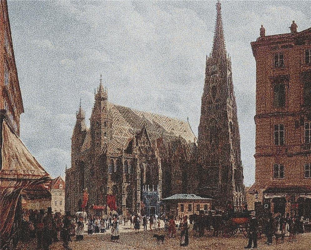 View Of The Stephansdom From Stock Im Eisen Platz - X Squared Cross Stitch