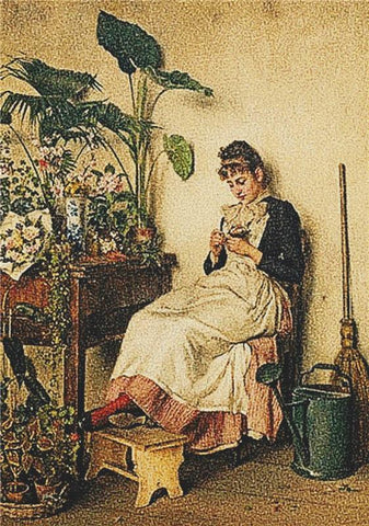 The Young Florist - X Squared Cross Stitch