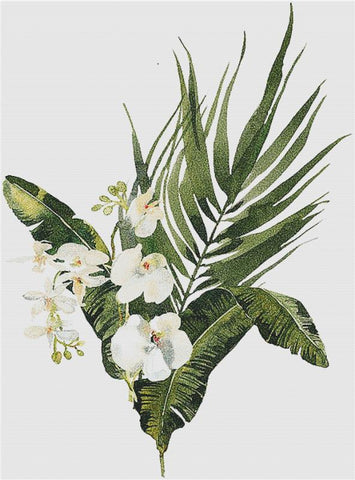 White Orchid Arrangement - X Squared Cross Stitch