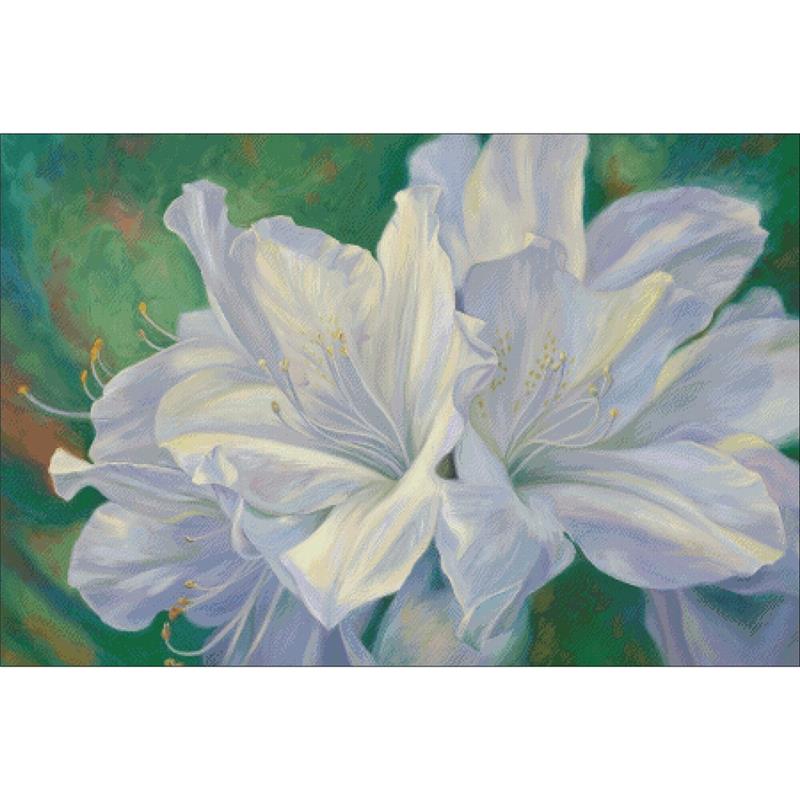 Fleurs Blanches - Charting Creations