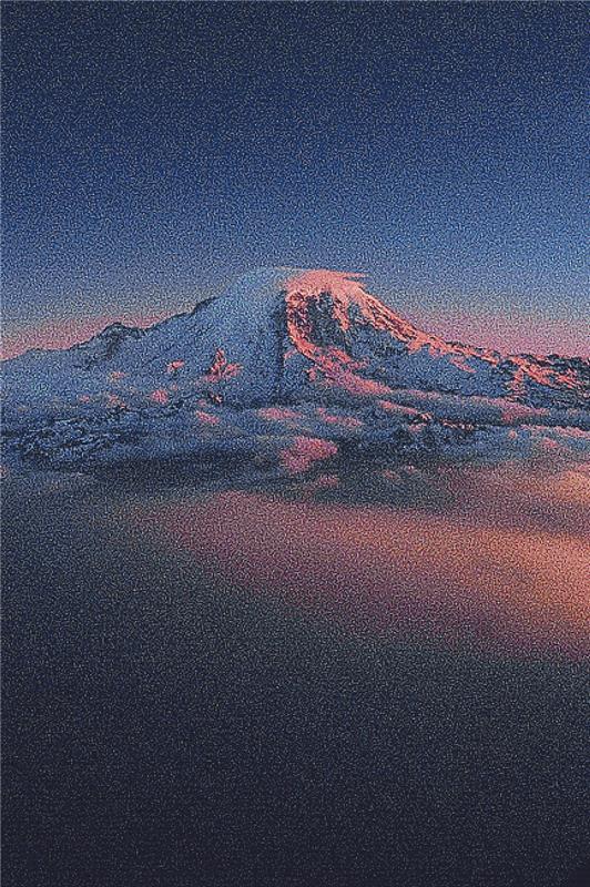 Mount Rainier - X Squared Cross Stitch
