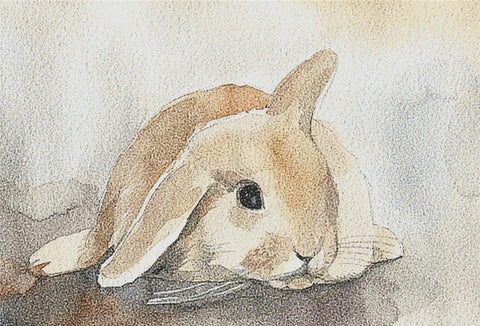 Watercolour Bunny - X Squared Cross Stitch