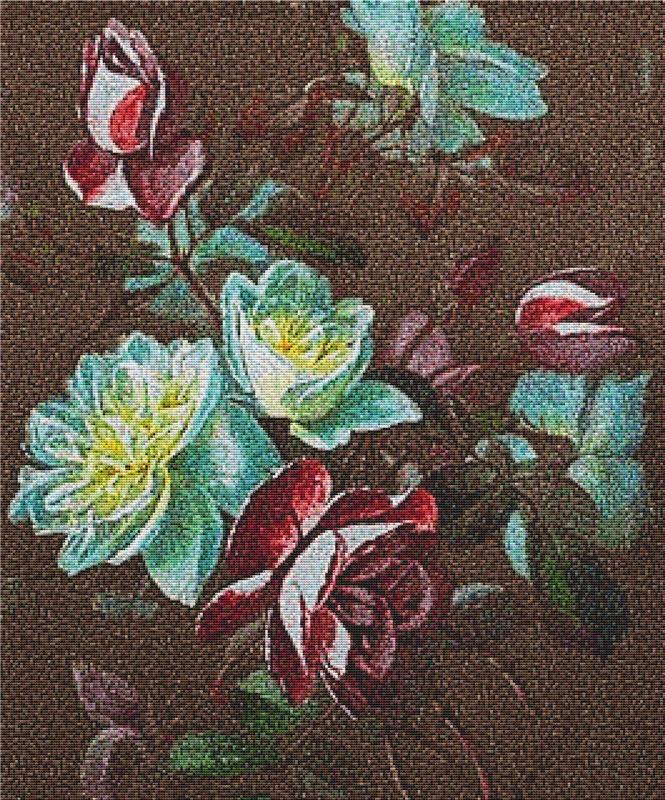 Still Life Of Roses - X Squared Cross Stitch
