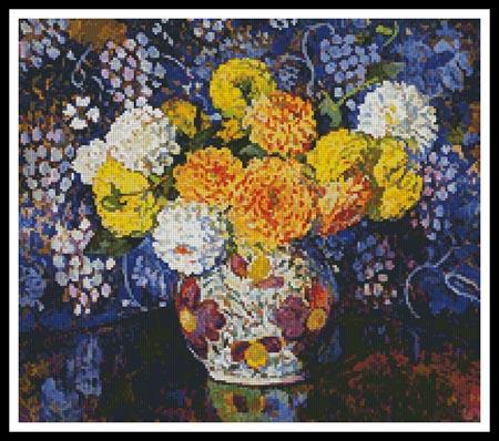 Vase Of Flowers - Artecy Cross Stitch
