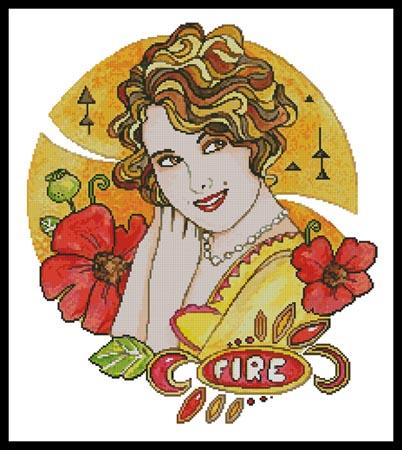 Fire - Artecy Cross Stitch