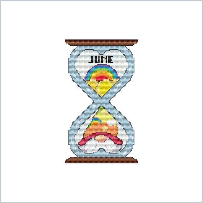 The Gnomes Of Time: June - Cross Stitch Wonders