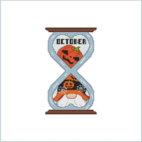 The Gnomes Of Time: October - Cross Stitch Wonders